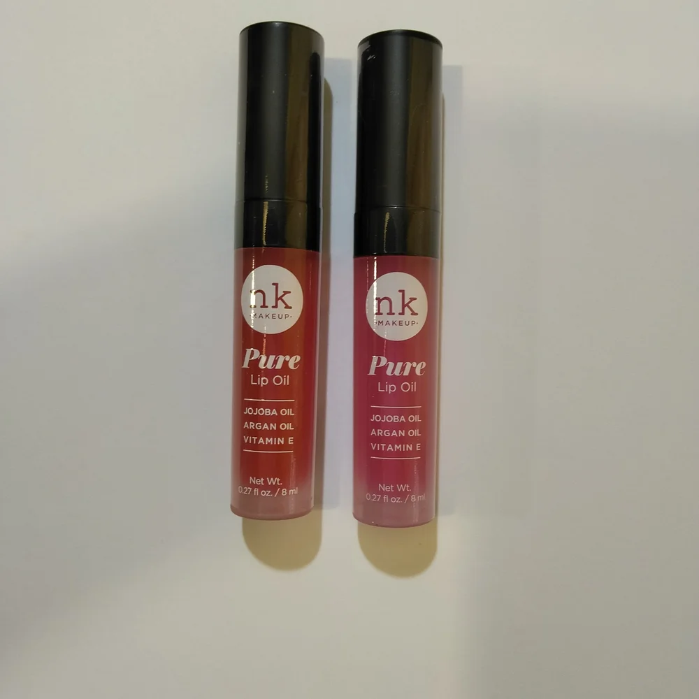 NK Makeup Nicka K New York - Pure Lip Oil in Raspberry & Grape - New & Sealed